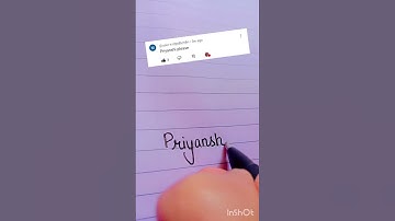 Request Name Priyanshi 💕 | #trend #trendingreel #calligraphy #shorts #viral #song