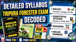 Tripura Forester &amp; Forest Guard 2026 🔥 Syllabus + Exam Pattern + Free Notes | Full Strategy
