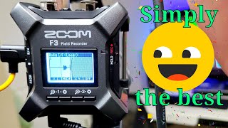Zoom F3 BEST Consumer Audio Interface, Most Advanced