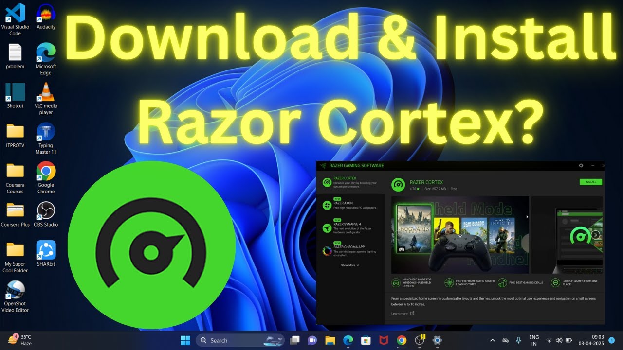 How to Download & Install Razor Cortex in Windows 11? - YouTube