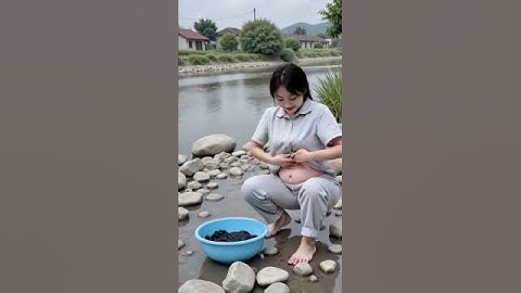 Pure Village Emotions: Pregnant Woman’s Hard Work Captured in AI Art #ailookbook #ai