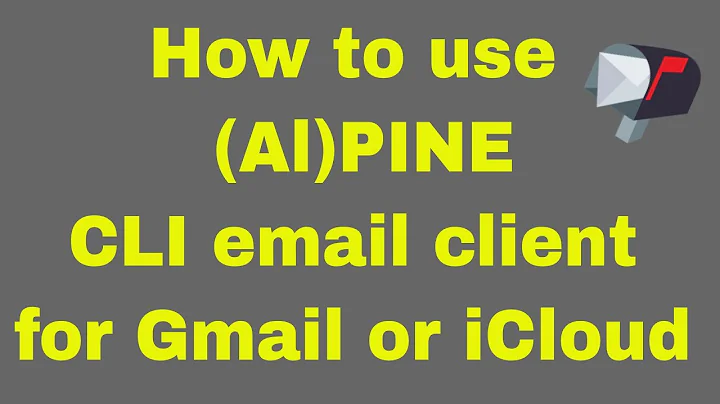How to use Alpine (PINE) email client to use IMAP iCloud (or Gmail) email