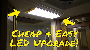 Convert your existing Fluorescent RV, Camper, Trailer Lights to LEDs, cheaply!  Thin-Lite Upgrade!
