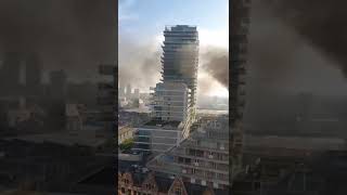 Brand aan Sky Tower in Oostende