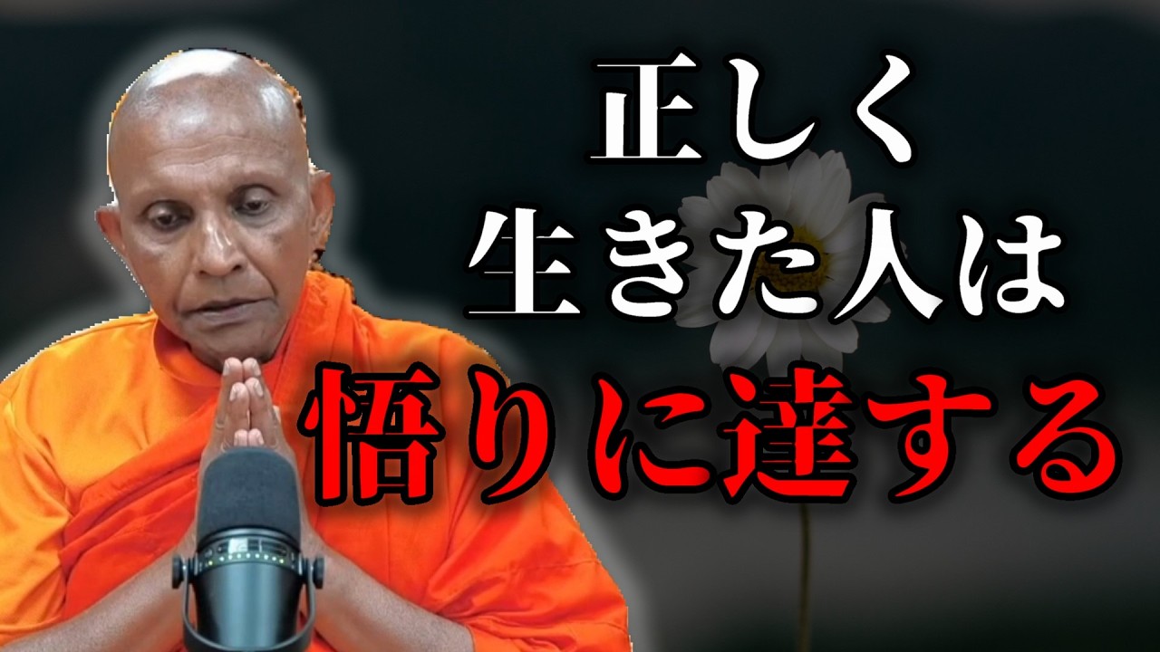 解脱を目標にする生き方『正しく生きた人なら悟りに達するんですしかし執着はずっと一貫して流れるんです』【スマナサーラ長老切り抜き】