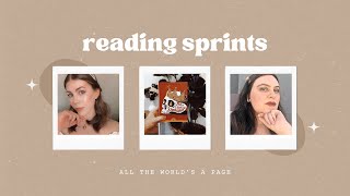 reading sprints | all the worlds a page readathon