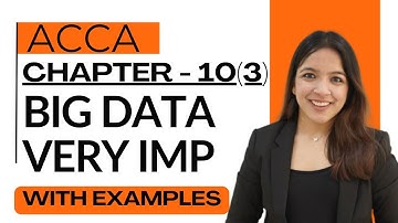 Chapter 10 Part 3: Big Data Explained | 5 Vs of Big Data & Associated Risks | ACCA MA RUCHI GOYAL