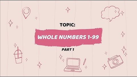 Whole Numbers part 1 (Mathematics Pri. 1)