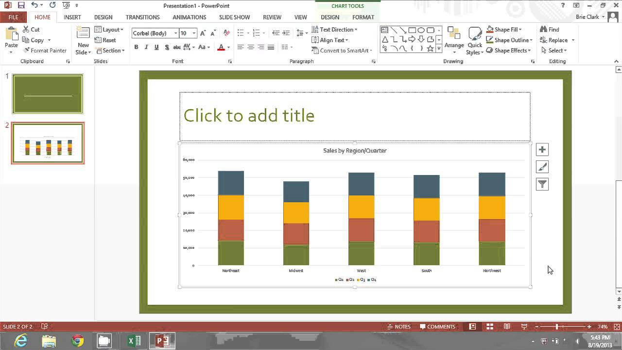 How To Insert Chart Into Powerpoint From Excel