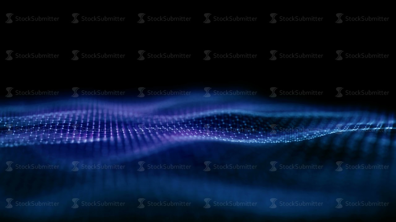 Seamless loop technology network background concept. Blue hexagonal ...