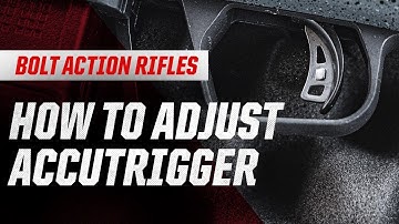 How to Adjust the AccuTrigger on Savage Bolt Action Rimfire Rifles