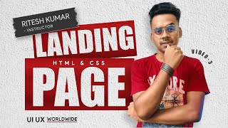 Landing Page | @gravitycoding  Using HTML AND CSS | UI Design Code Tutorial