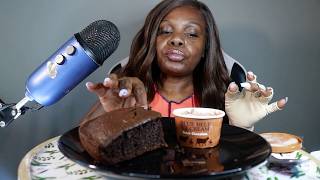 Chocolate Cake And A Little Ice Cream Asmr Eating Sounds