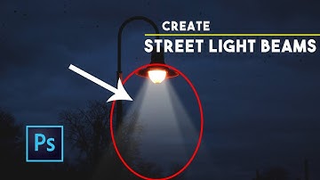 How to Create Realistic Street Light Beams in Photoshop | Night Light Beam Effect Tutorial