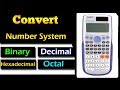Binary,Decimal,Octal & Hexadecimal conversion using Calculator