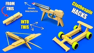 Arbalet, Kibrit Tabancası Ve Lastikli Araba Gerçekten Çalışan Mini Makineler