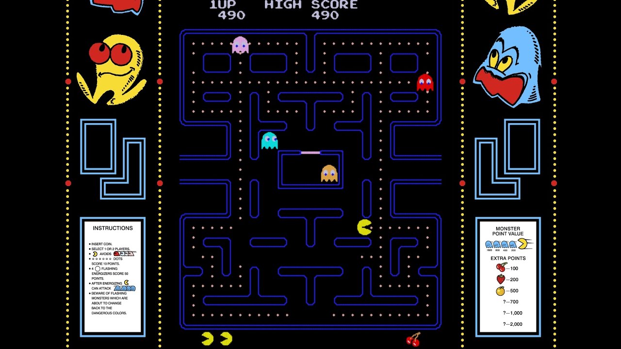 Pac-Man (1980) - Arcade Gameplay - YouTube