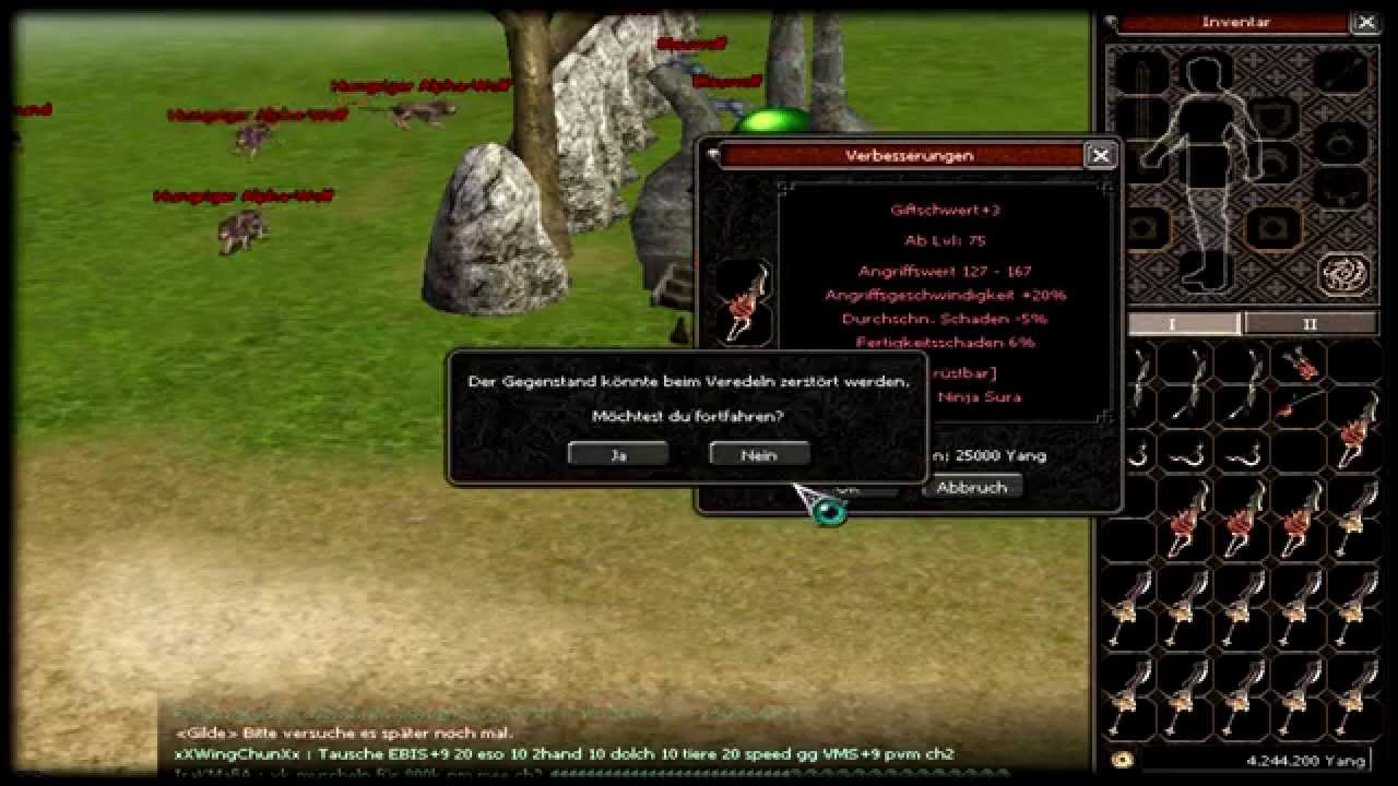 20 SSP+4 & 75er Waffen Langweile Uppen! [Metin2 Deimos]