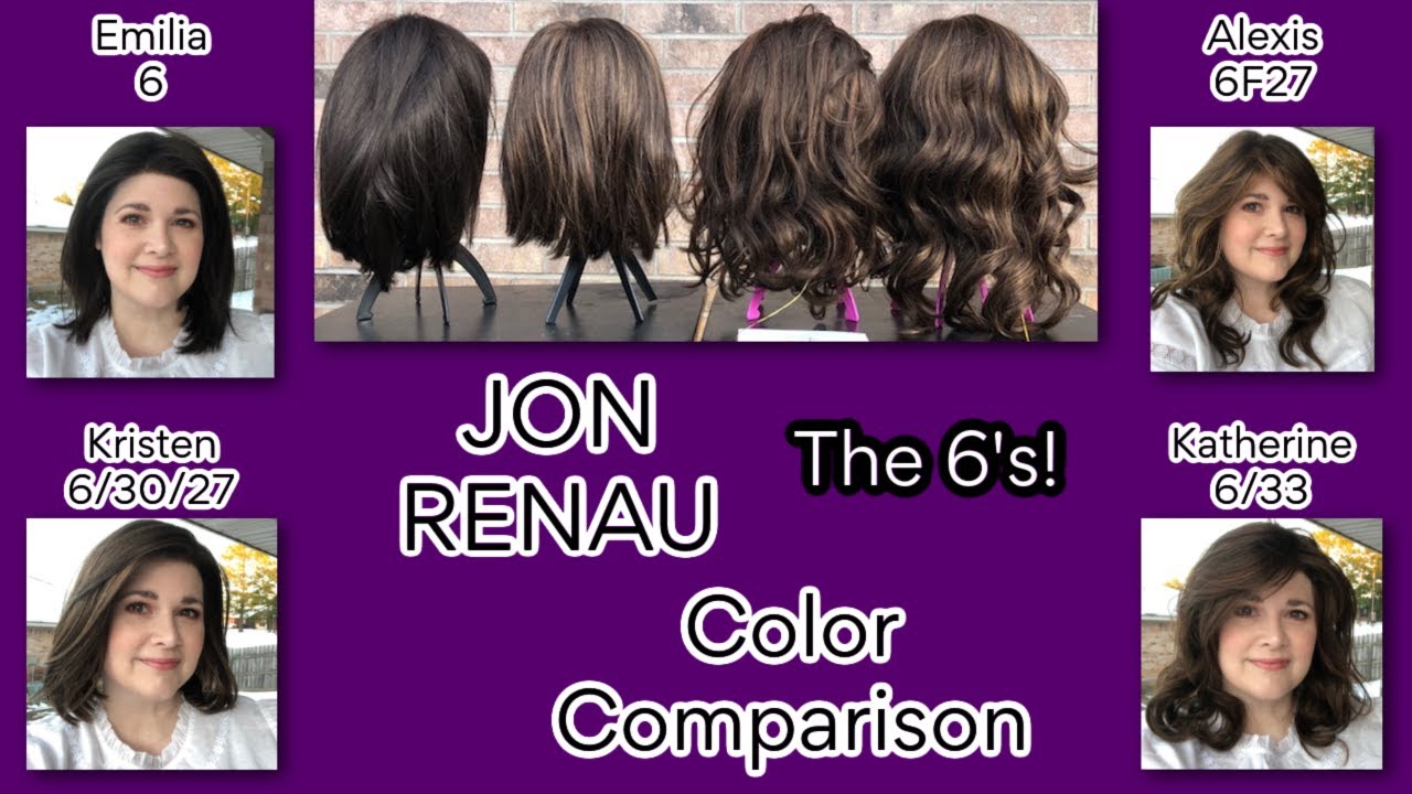 Jon Renau Color Comparison! 6, 6/30/27, 6/33, 6F27 JonRenau YouTube