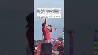 Luke Bryan Hit on Stage at ND State Fair! 😱 #shorts #lukebryan #concertfail