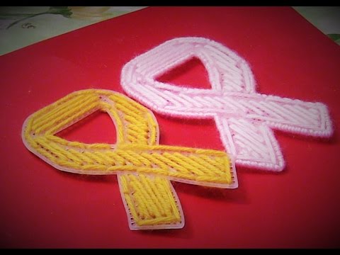 awareness ribbons plastic canvas youtube breast cancer awareness month ribbon