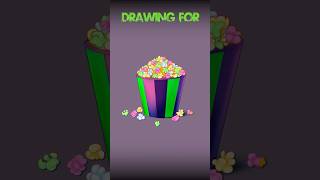 Drawing Festive POPCORN 🍿#CSP #GameAssets #DrawingProcess #ArtShorts #IndieDev