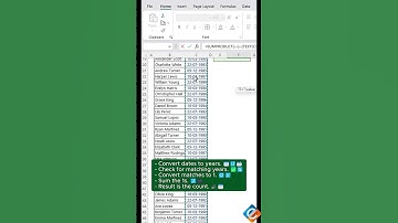 Excel Data Analysis: Counting Employees by Birth Year using SUMPRODUCT & TEXT! 📊🗓️