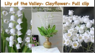 How to make clay flower_ Lily of the Valley