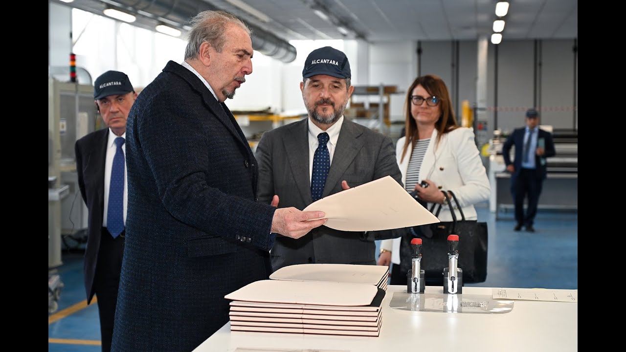 Deputy Minister Valentini visits Alcantara S.p.A. plant in Nera Montoro