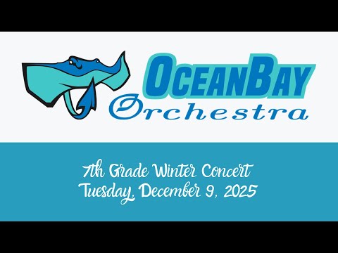 Ocean Bay Middle School 7th grade Orchestra Winter Concert 2025