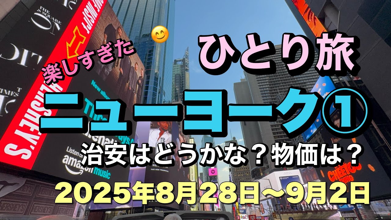 【アメリカ】🇺🇸アラカン1人でニューヨーク🗽が楽しすぎた😃