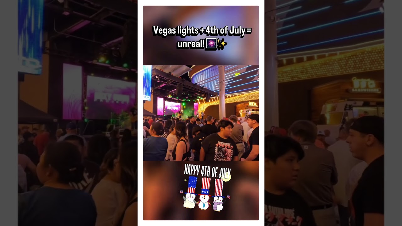 Vegas 4th of July = Next Level 🎆🔥 