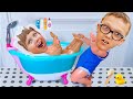 found a boy doll and pretends to be a parent   Trailer parody