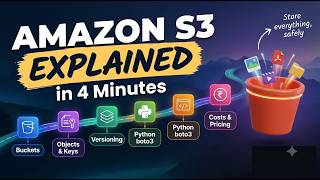 Amazon S3 Explained in 4 Minutes (Telugu) | AWS for Beginners