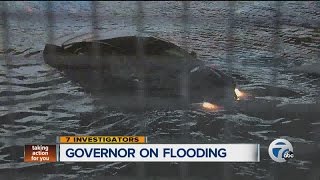 Governor Snyder speaks on recent flooding