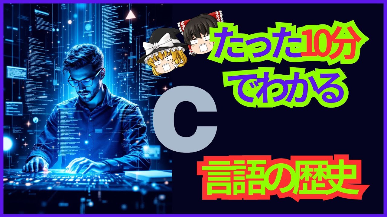 【ゆっくり解説】たった10分でわかるＣ言語の歴史【プログラミング言語の歴史】