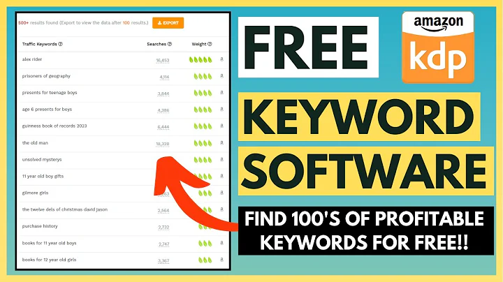 Unlock Unlimited Profitable Keywords with a FREE KDP Keyword Research Tool!