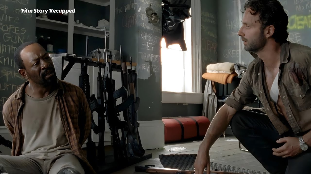 Рик случайно сталкивается с Морганом, который сошёл с ума после потери сына.