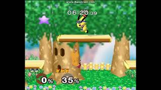 SSBM KirbyPoyoKiddie (Marth, Pichu) vs CPU Level 9 (Pikachu with Red Cap)