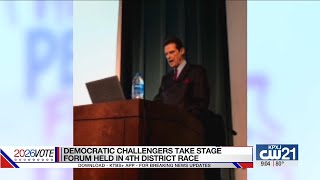 Democratic challengers take stage forum