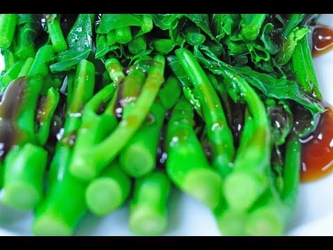 [Thai Food] Scalded Kale with Oyster Sauce (Ka-Na Rad Nam Man Hoi)