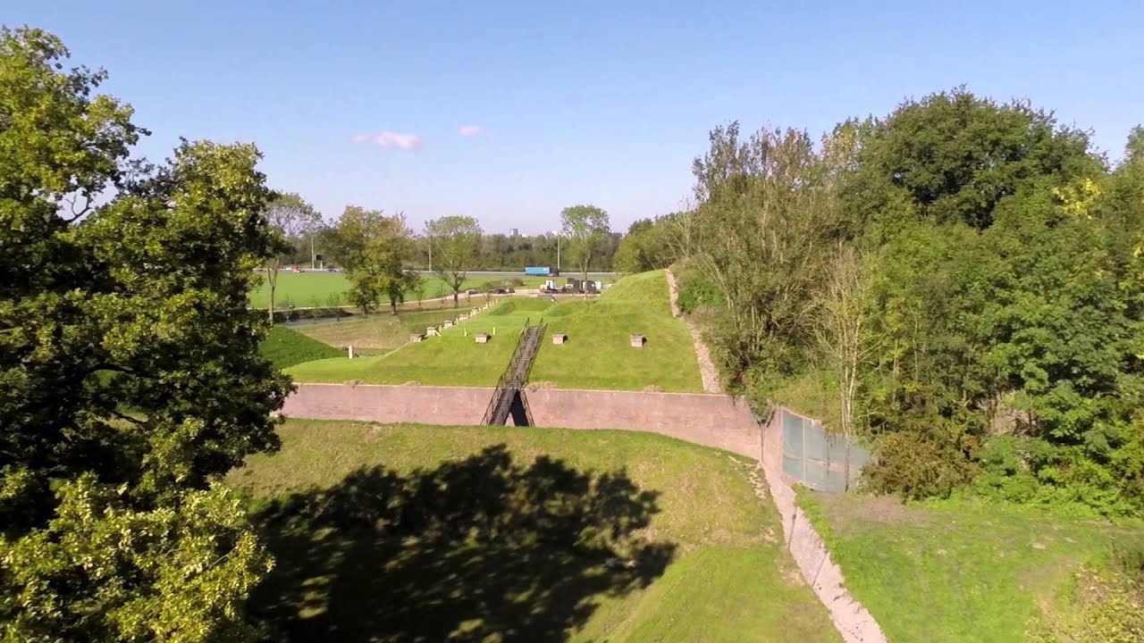 Birdsview of Fort Vechten, het Waterlinie museum