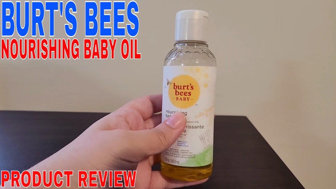 ✅  Burt's Bees Baby Nourishing Baby Oil 🔴
