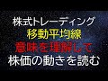 【チャートの基礎】移動平均線の意味と株価の動きを読む方法