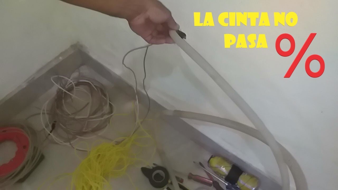 La cinta no pasa, TRUCOS para pasar cables en un tubo atascado