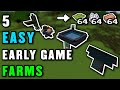 Minecraft 5 EASY EARLY GAME FARMS for Every World! 1.17+