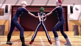 MMD - Izuku, Bakugou and Todoroki - Law Evading Rock {BNHA}