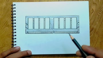 Storage device ram drawing/ Computer parts drawing