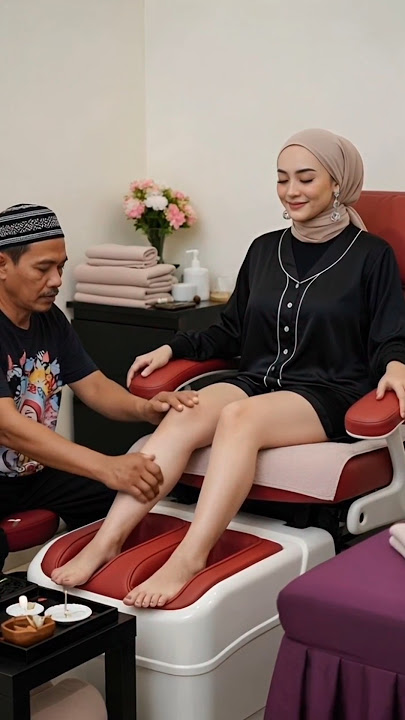Body treatment therapeutic wellness leg massage ASMR #shorts #spa #asmr