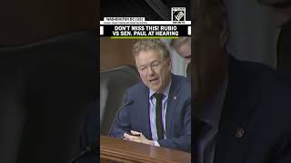 Must Watch! U.S. Senator Rand Paul’s question stuns Marco Rubio during senate hearing